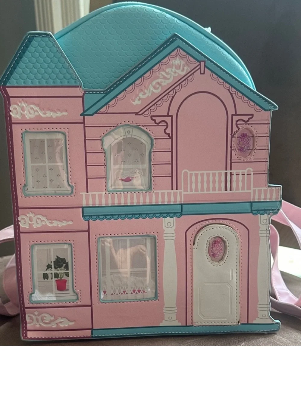 BARBIE Pastel Pink and Aqua Women's Mini Backpack